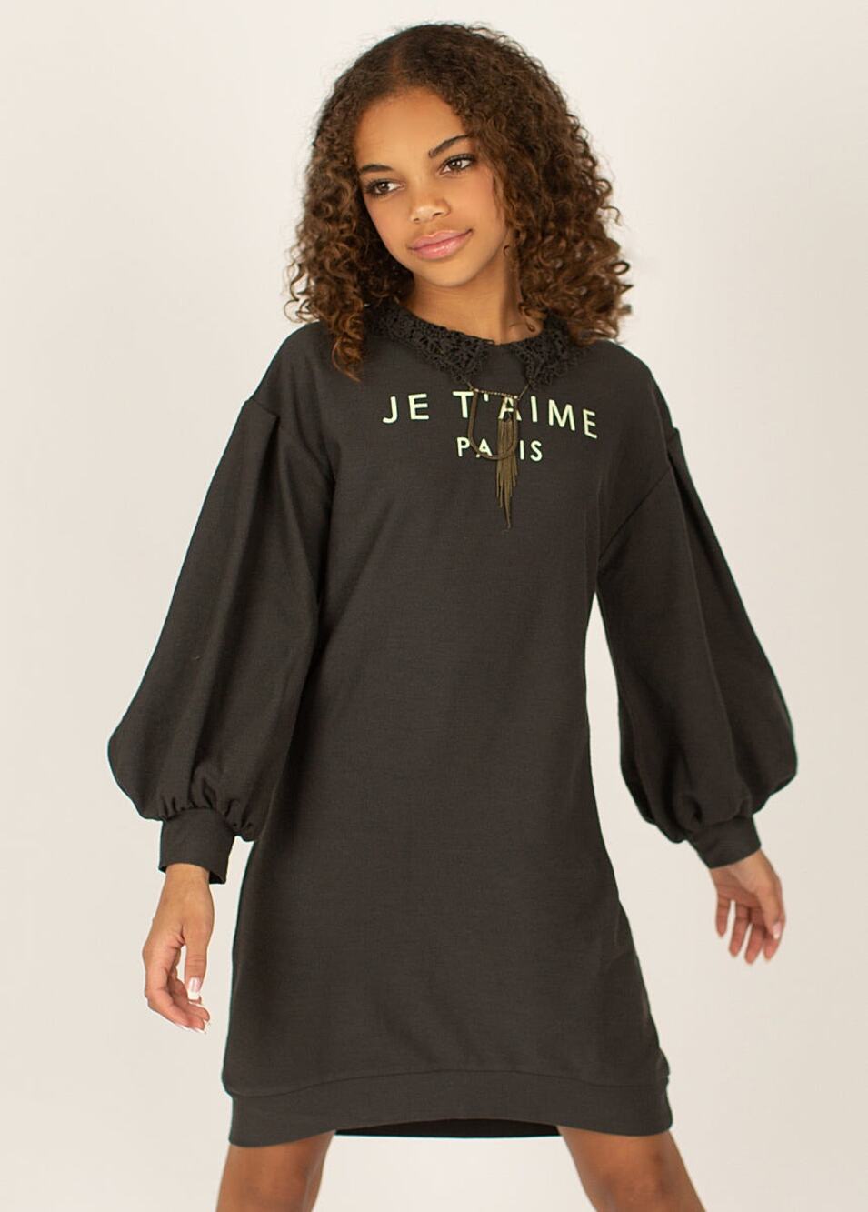 Joyfolie Mia Joy Zarin Dress in Charcoal Girl’s Size 6
